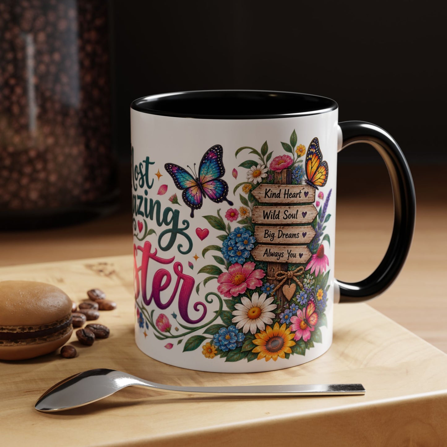 Most Amazing Sister, 11oz  accent mug