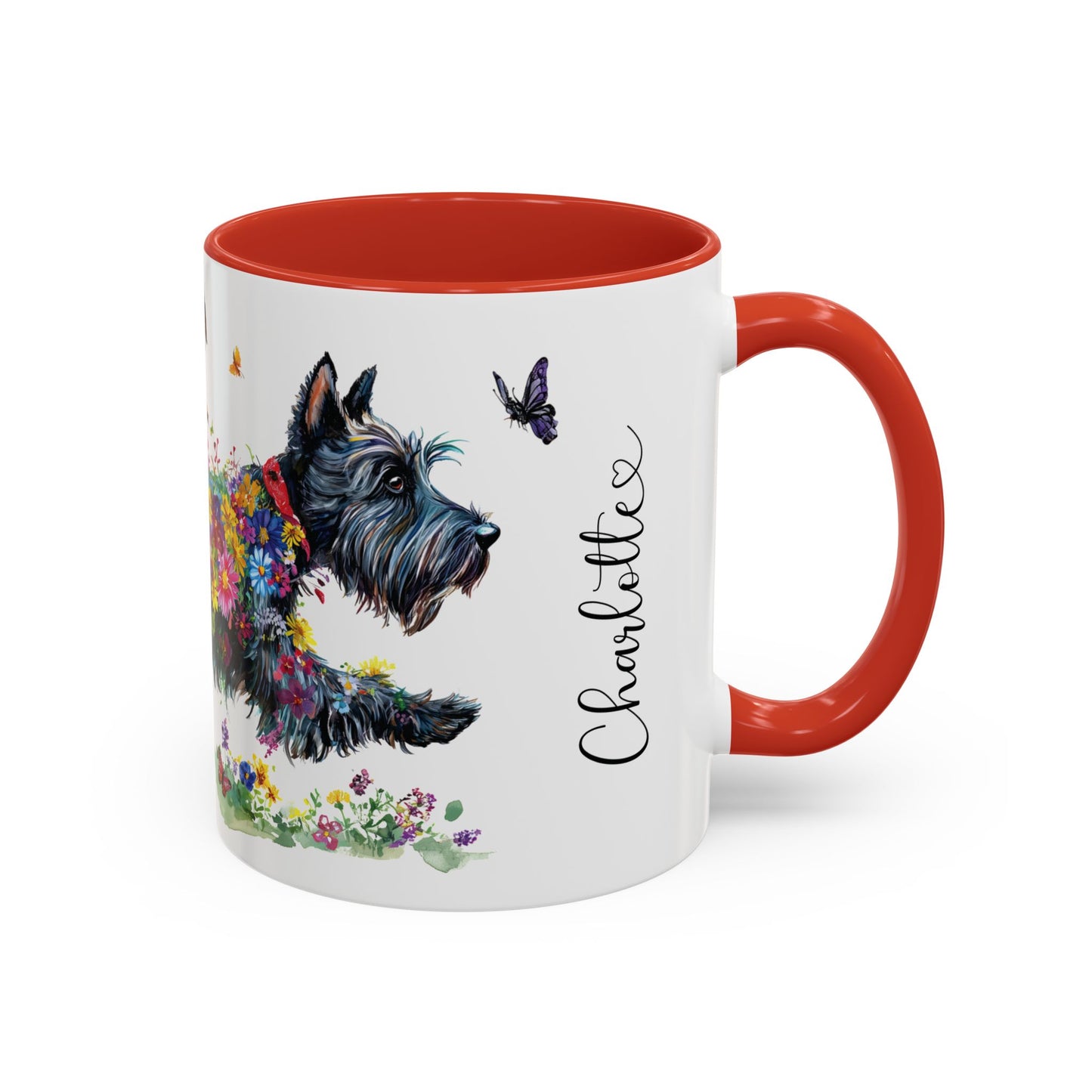 Scottish Terrier #2 Retriever Personalized Accent Mugs, 11oz