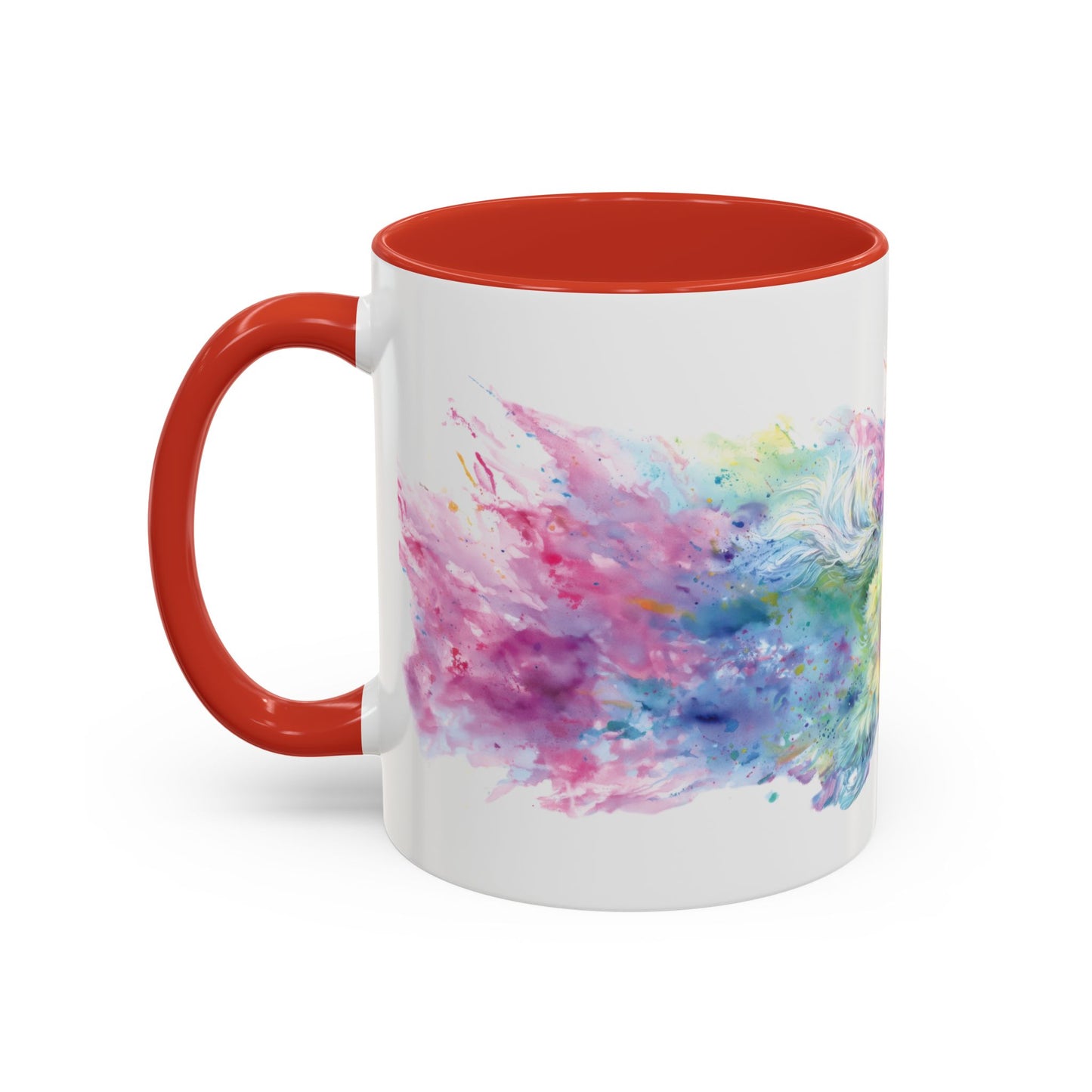 Shih Tzu Colourful Personalised Accent Mugs, 11oz