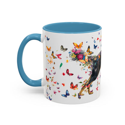 Hovawart #3 Colorful Accent Mugs, 11oz
