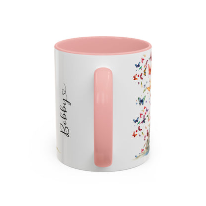 Labradoodle #2 Personalized Accent Mugs, 11oz