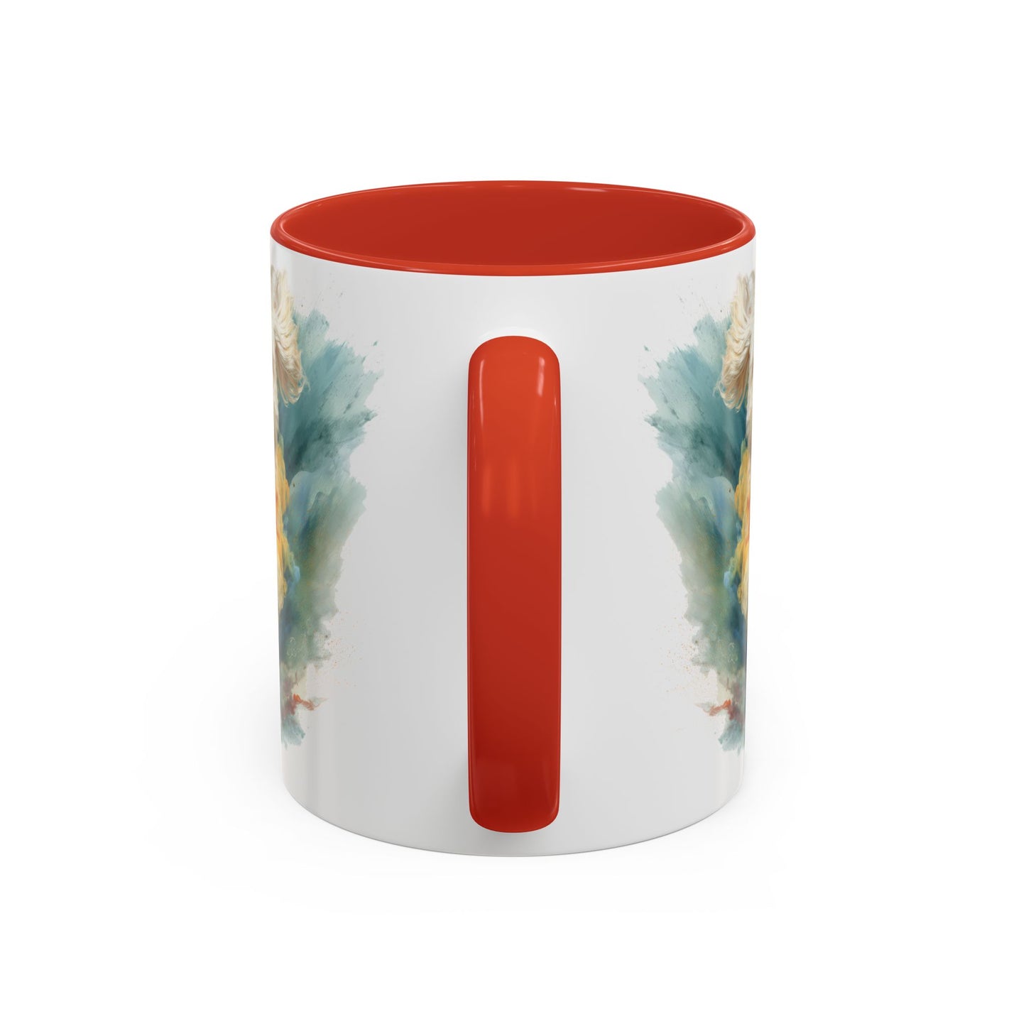 Mini Doodle Paint Colourful Personalised Accent Mugs, 11oz