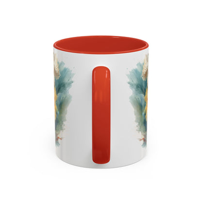 Mini Doodle Paint Colourful Personalised Accent Mugs, 11oz