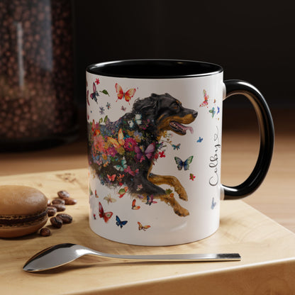 Hovawart #3 Colorful Accent Mugs, 11oz
