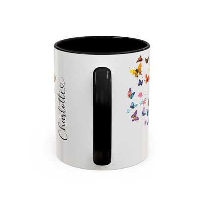 English Setter #1 Personalized Accent Mugs, 11oz