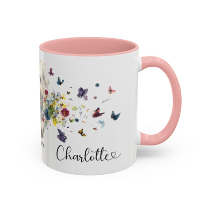 Maltipoo Personalized Accent Mugs, 11oz