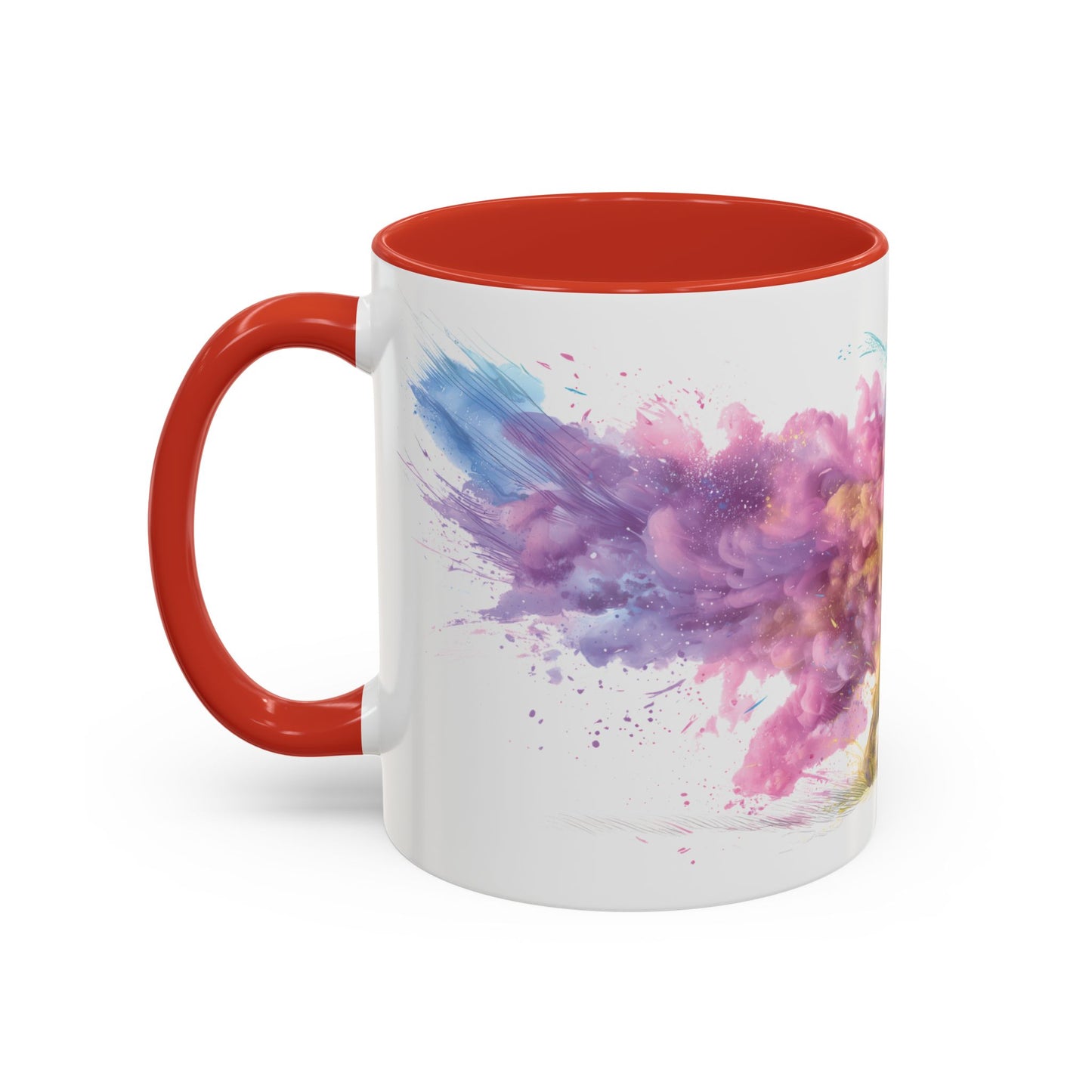 French Bulldog #1 Paint Colourful Personalised Accent Mugs, 11oz