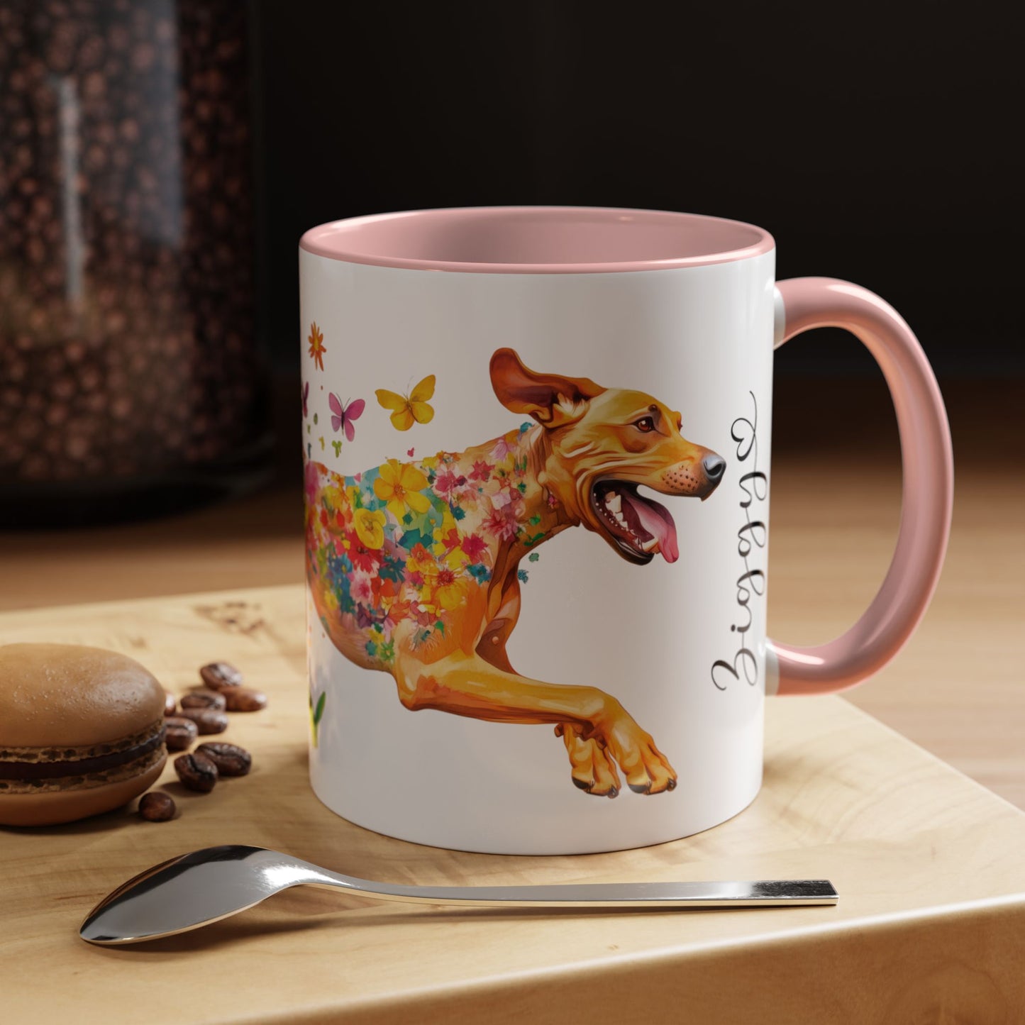 Rhodesian Ridgeback Personalized Accent Mugs, 11oz