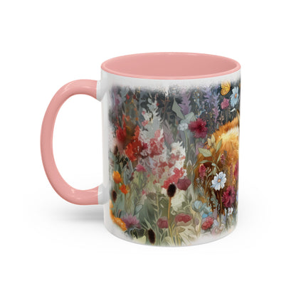 Fox sleeping #2 Personalized Accent Mugs, 11oz