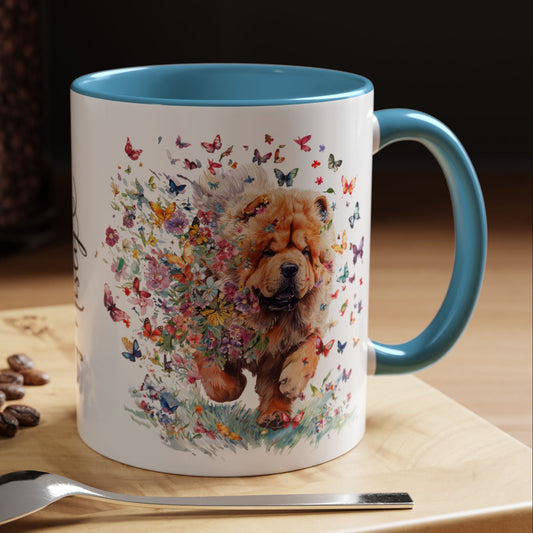 Chow Chow #6 Personalized Accent Mugs, 11oz