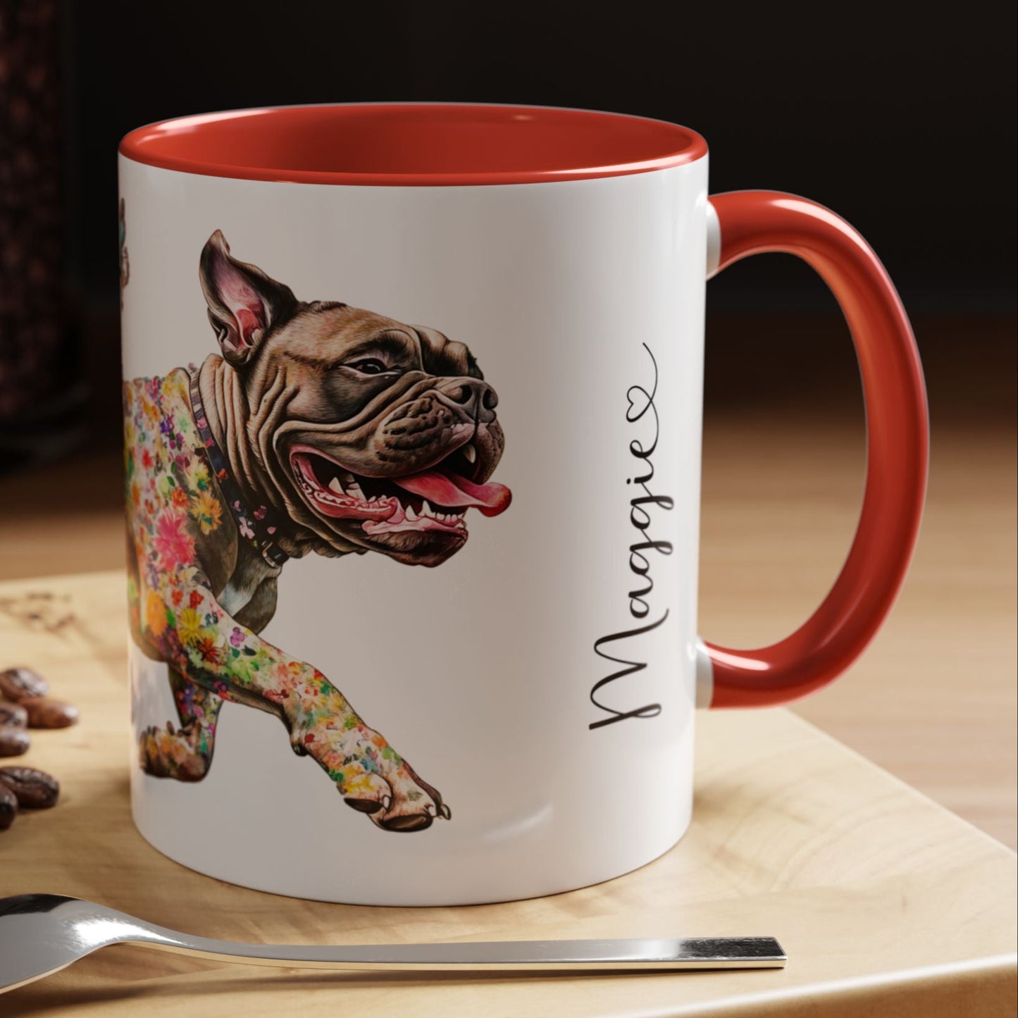 Bullmastiff #1 Personalized Colorful Accent Mugs, 11oz