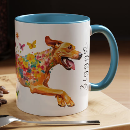 Rhodesian Ridgeback Personalized Accent Mugs, 11oz