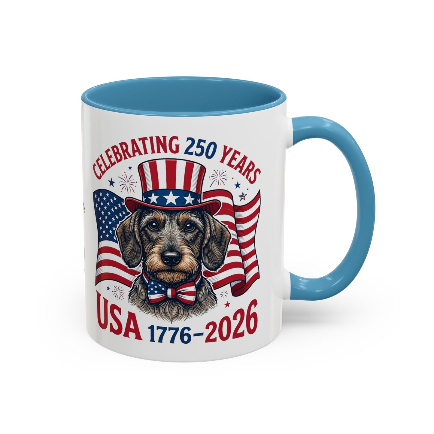 Dachshund #2 - 250th Celebration Personalised  Accent Mugs, 11oz & 15oz
