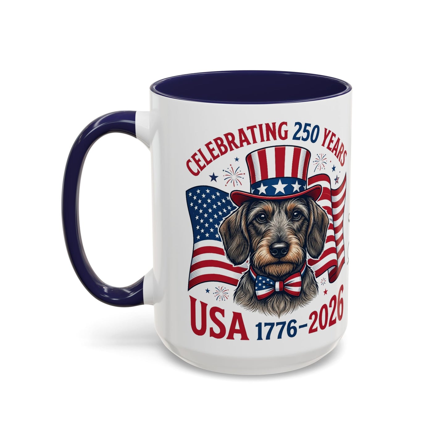 Dachshund #2 - 250th Celebration Personalised  Accent Mugs, 11oz & 15oz