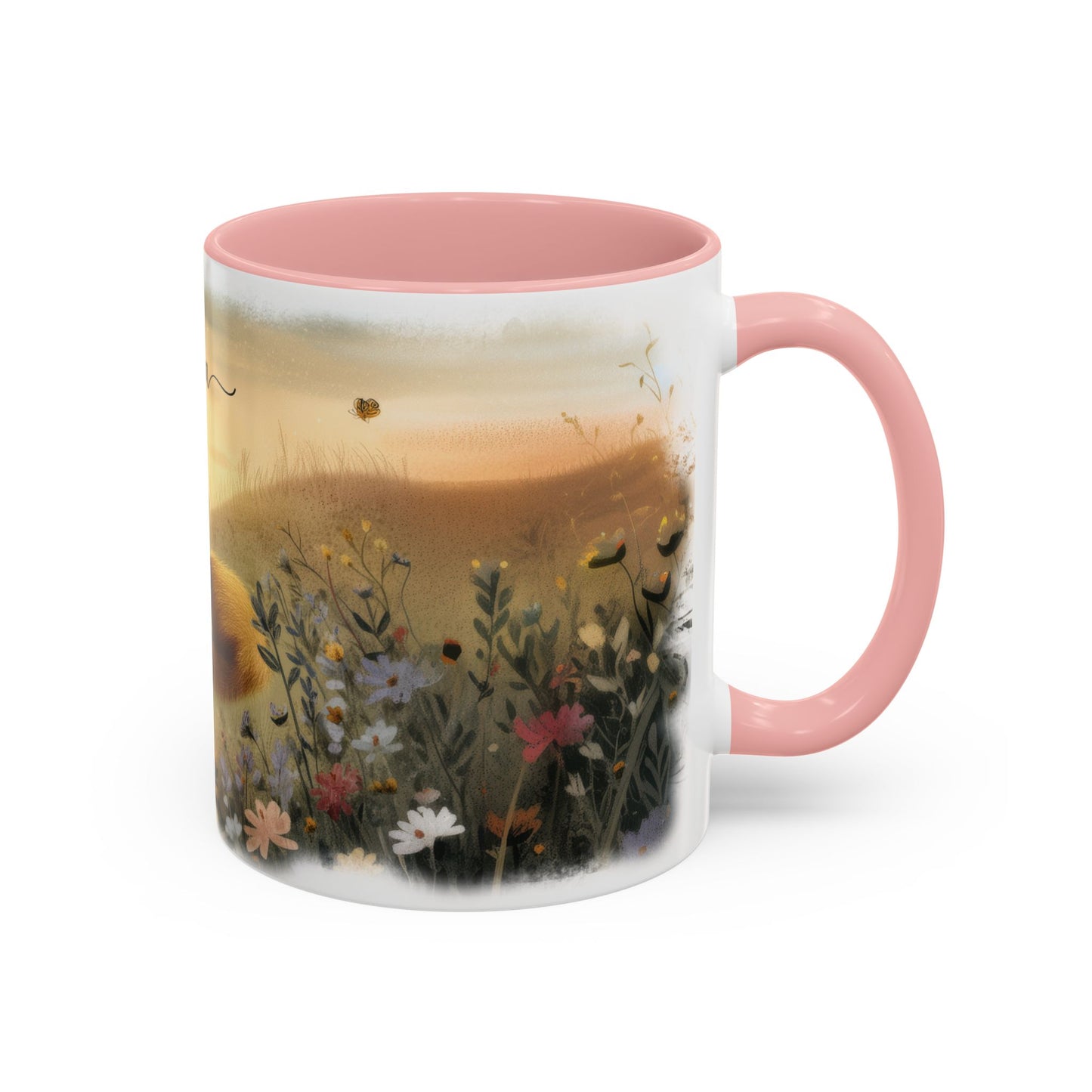 Fox sleeping #1 Personalized Accent Mugs, 11oz