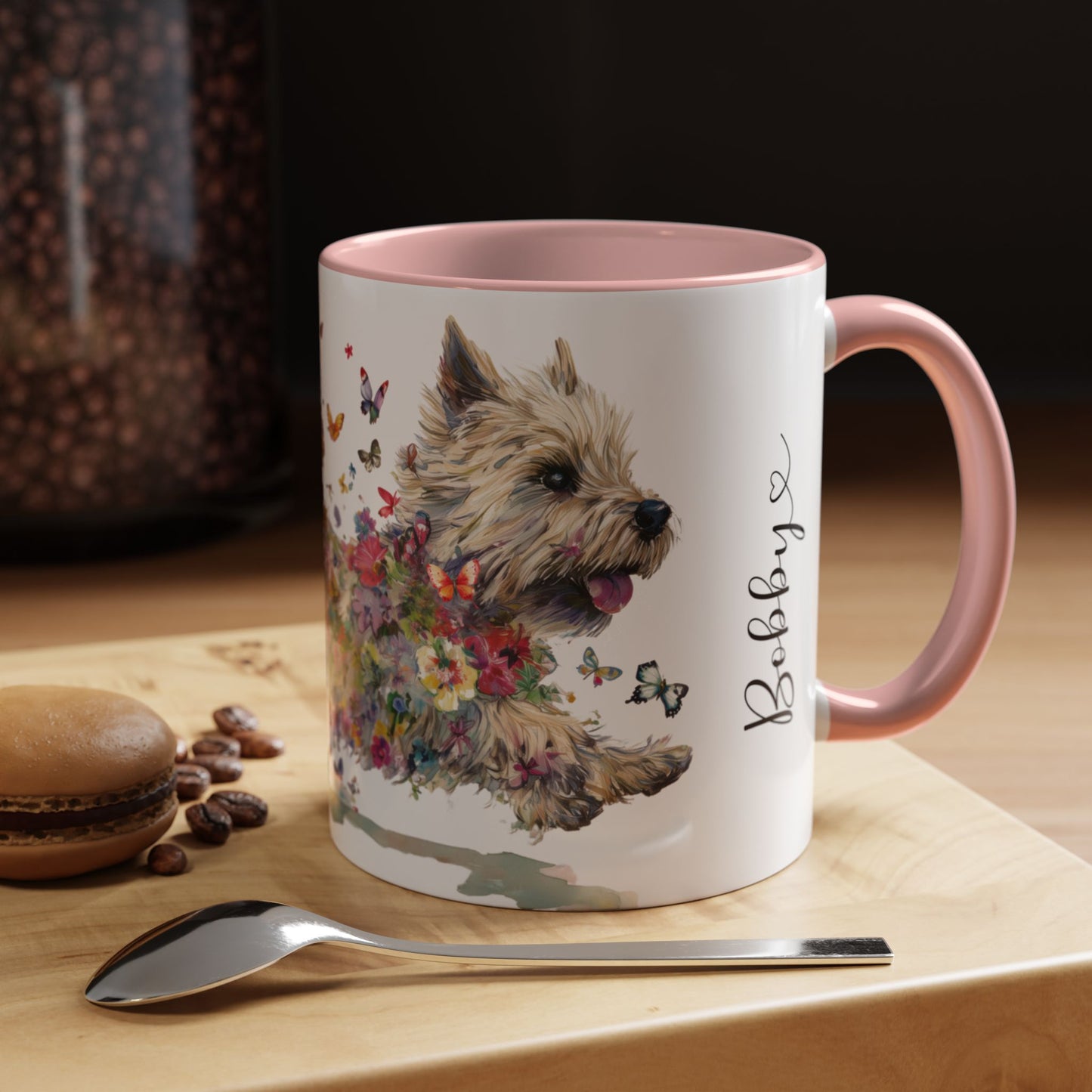 Cairn Terrier #1 Personalized Accent Mugs, 11oz