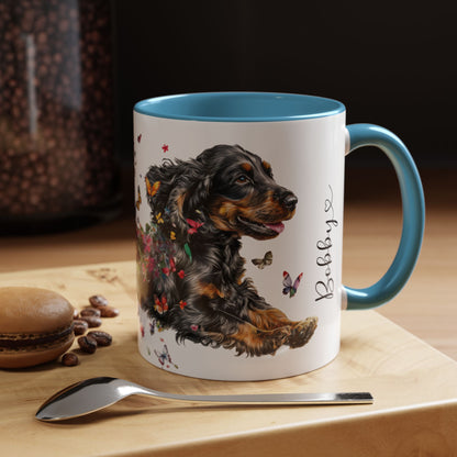 English Cocker Spaniel #4 Personalized Accent Mugs, 11oz