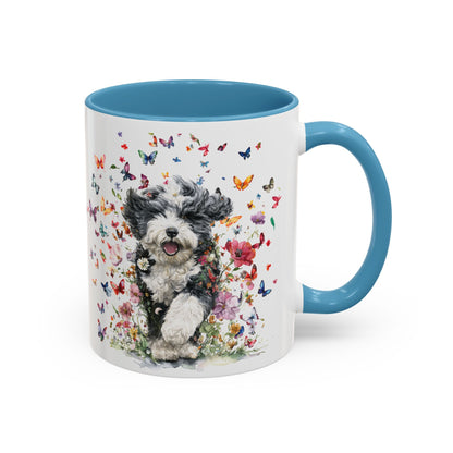 Bernedoodle #2 Personalized Accent Mugs, 11oz
