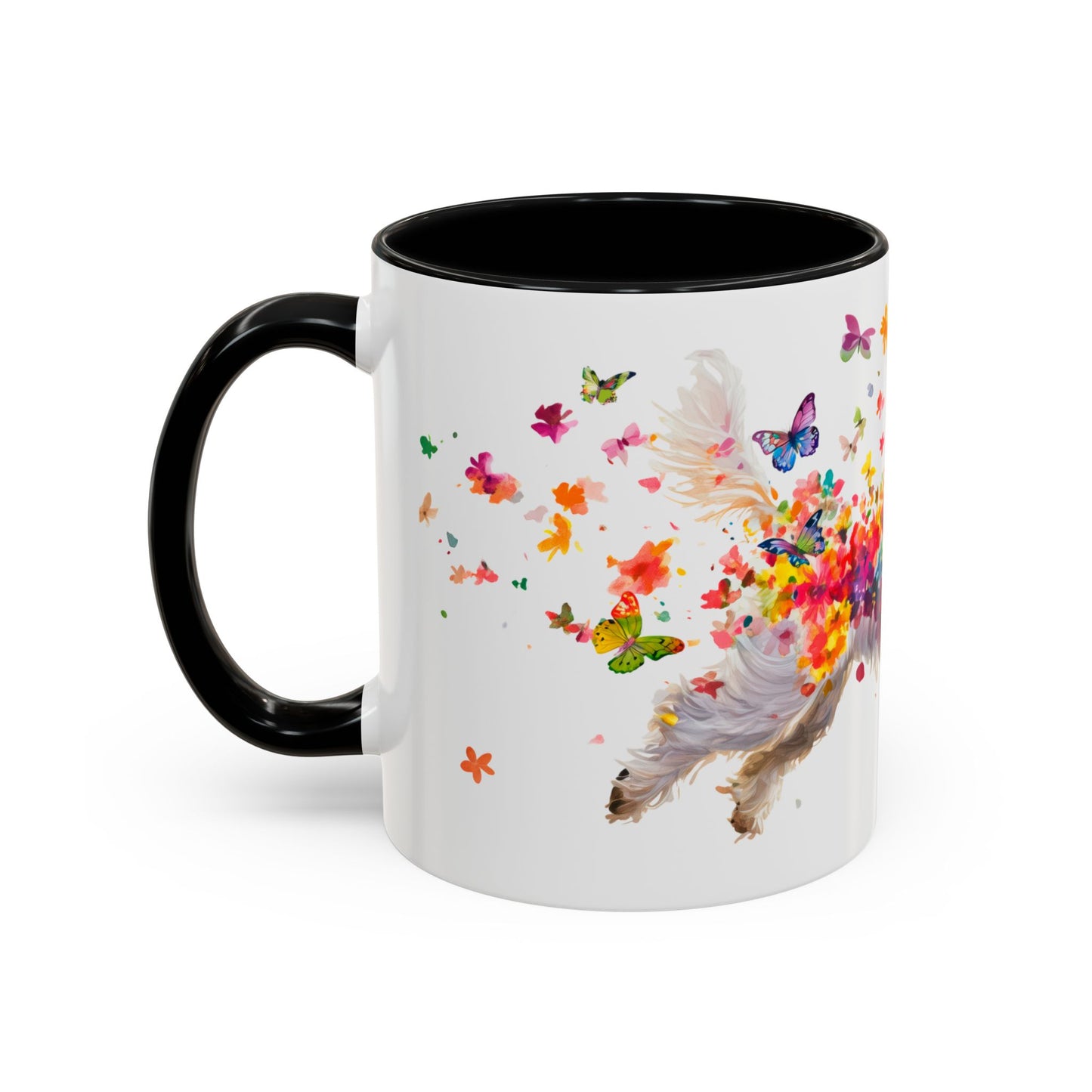 Maltese Personalized Colorful Accent Mugs, 11oz