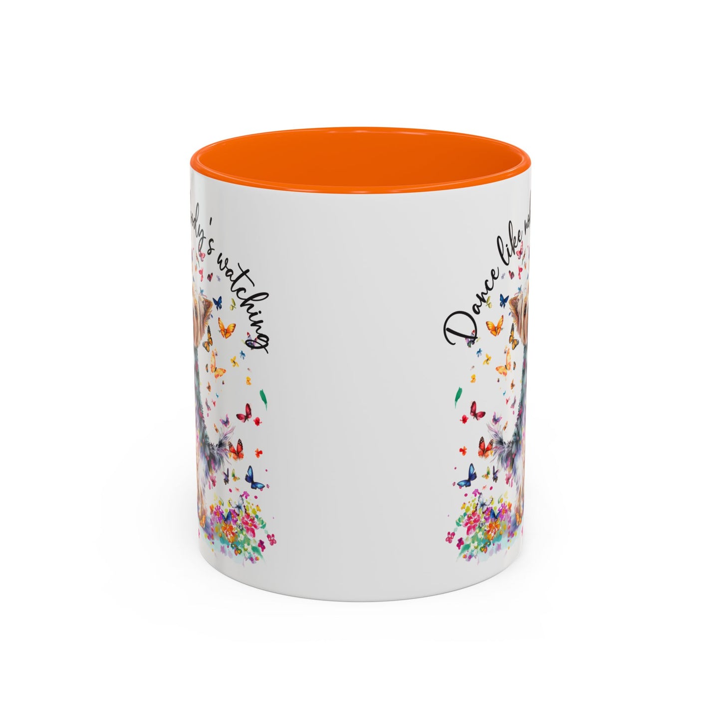 Yorkshire Terrier, Dance like nobody's watching 11oz  Accent Mugs