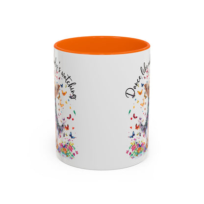 Yorkshire Terrier, Dance like nobody's watching 11oz  Accent Mugs