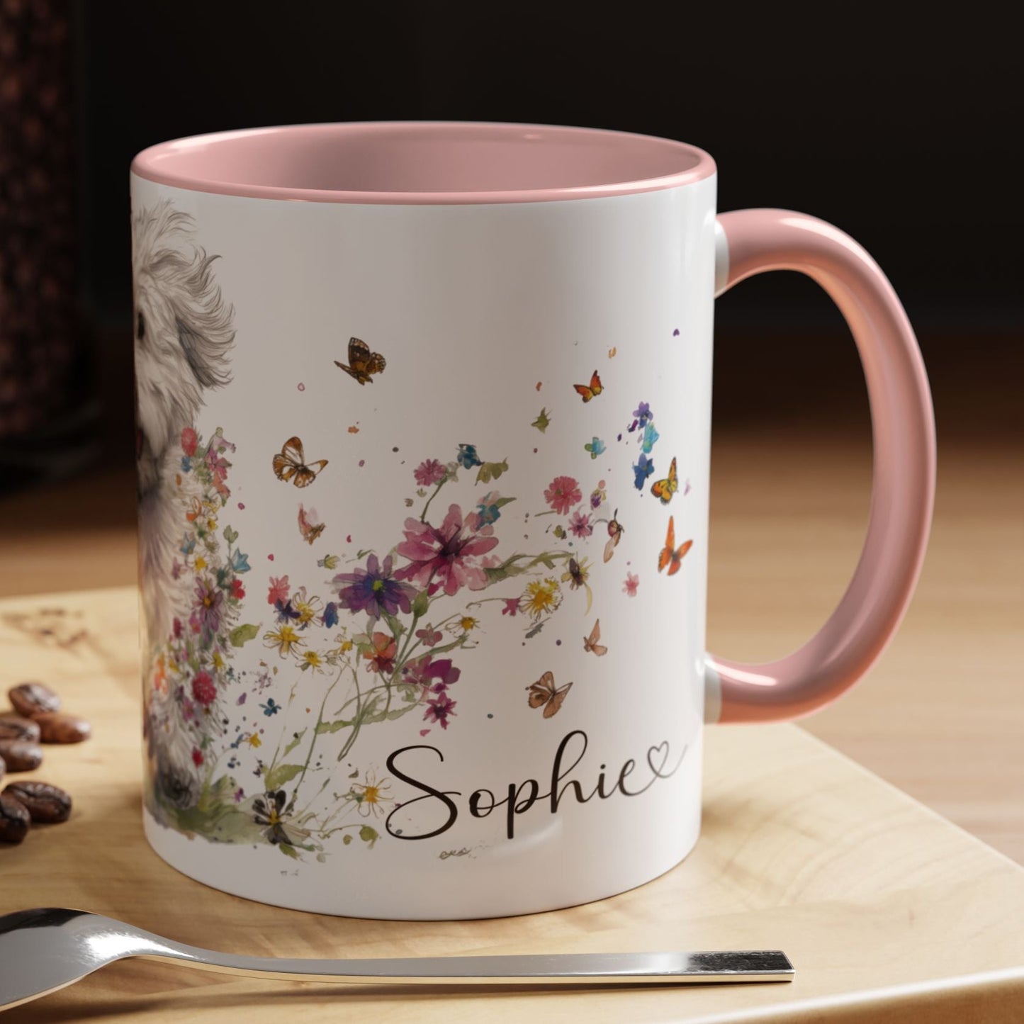 Cotton de Tulear Personalized Accent Mugs, 11oz