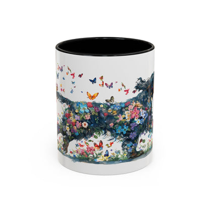 Gordon Setter Personalized Accent Mugs, 11oz