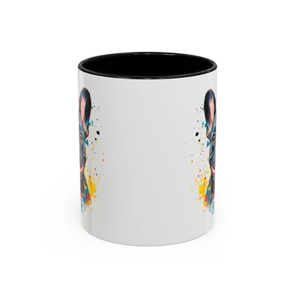 French Bulldog #1 Colourful Personalized Accent Mugs, 11oz
