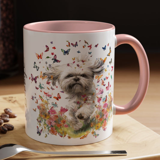 Shih Tzu #3 Personalized Accent Mugs, 11oz