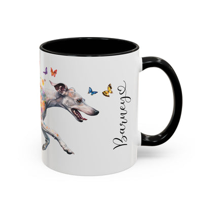 Whippet Personalized Accent Mugs, 11oz
