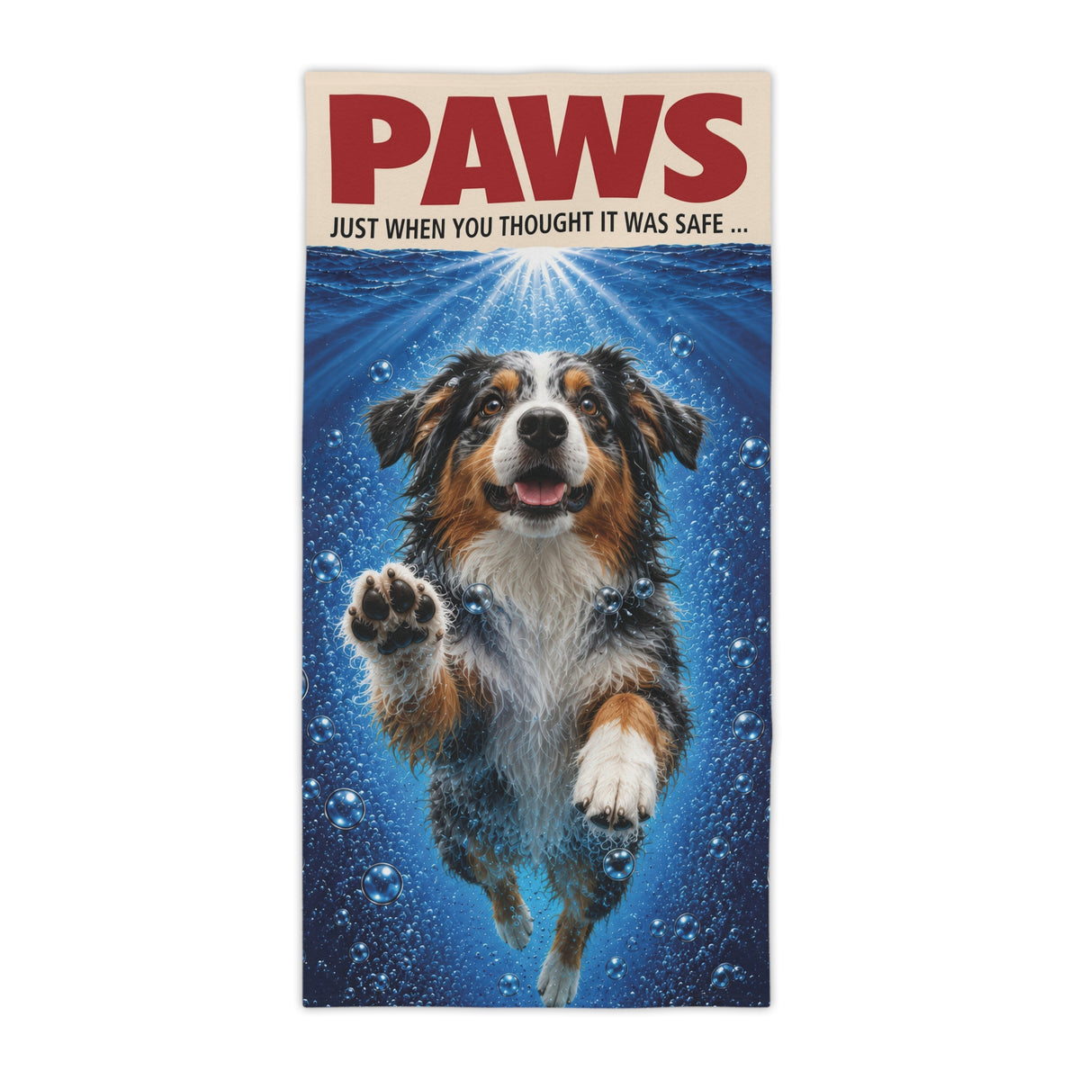 Australian Shepherd PAWS Beach Towel