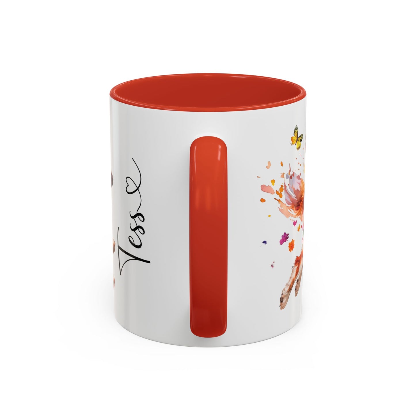Border Collie Red Merle, Personalized Accent Mugs, 11oz