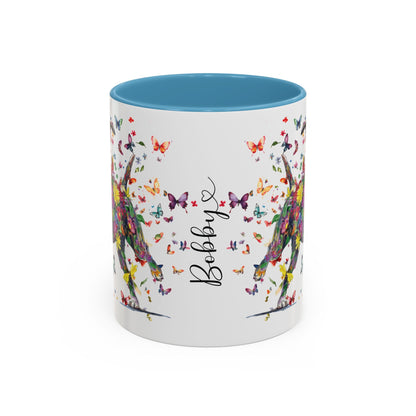 Boxer #2 Personalized Accent Mugs, 11oz