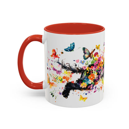Poodle #2 Personalized Accent Mugs, 11oz