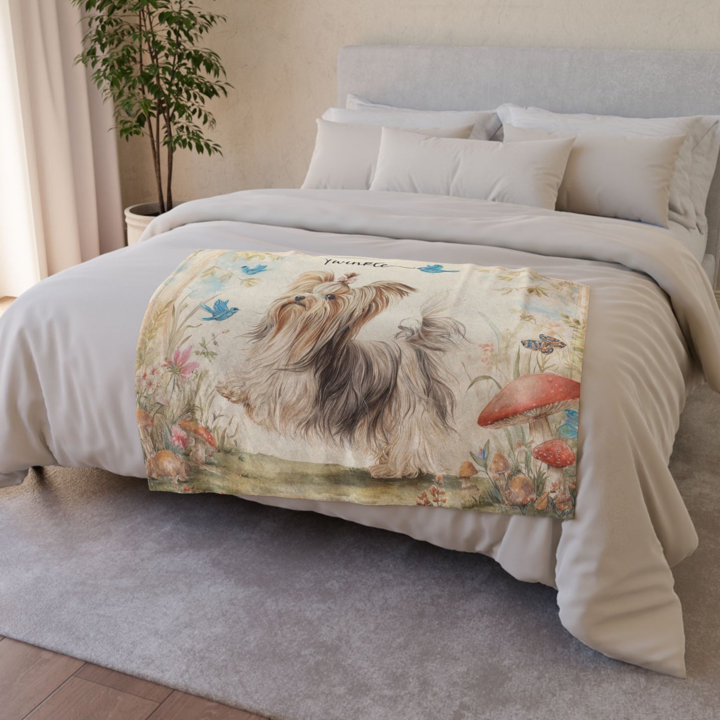 Biewer Terrier Personalised Blanket