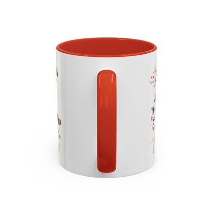 Curly Coated Retriever #2 “Live like the gate was left open" Accent Mugs, 11oz