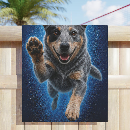 Australian Cattle Dog #2 PAWS Beach Towel