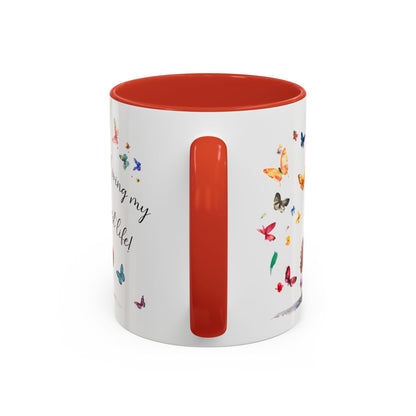 Cockapoo/Cavapoo/Cavoodle #2 Living my best life, Accent Mugs, 11oz