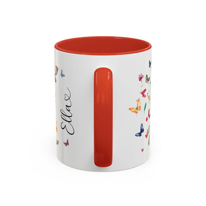 English Setter #5 Personalized Accent Mugs, 11oz