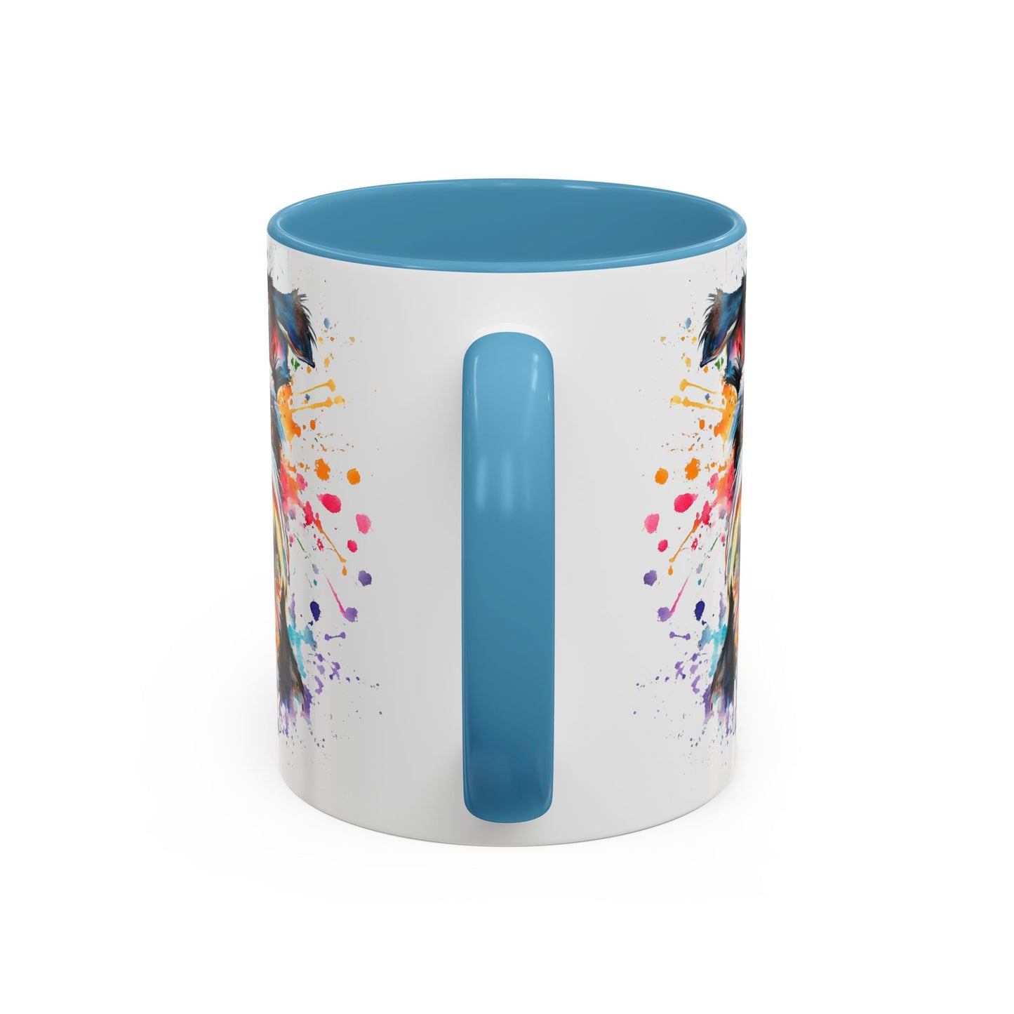 Schnauzer Colourful Personalized Accent Mugs, 11oz
