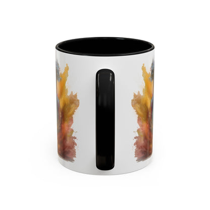 Maltese #2 Paint Colourful Personalised Accent Mugs, 11oz
