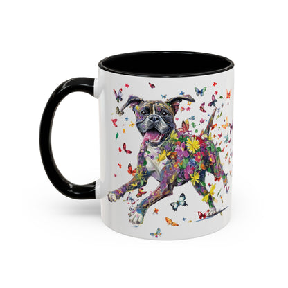 Boxer #2 Personalized Accent Mugs, 11oz