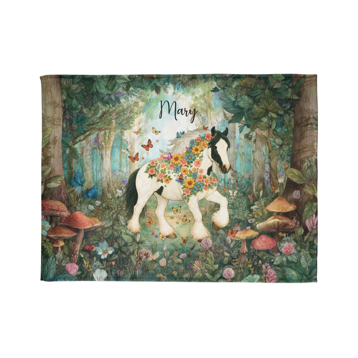 GYPSY VANNER BLANKET Personalised Mystical Forest Blanket