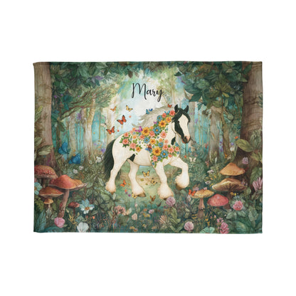 GYPSY VANNER BLANKET Personalised Mystical Forest Blanket