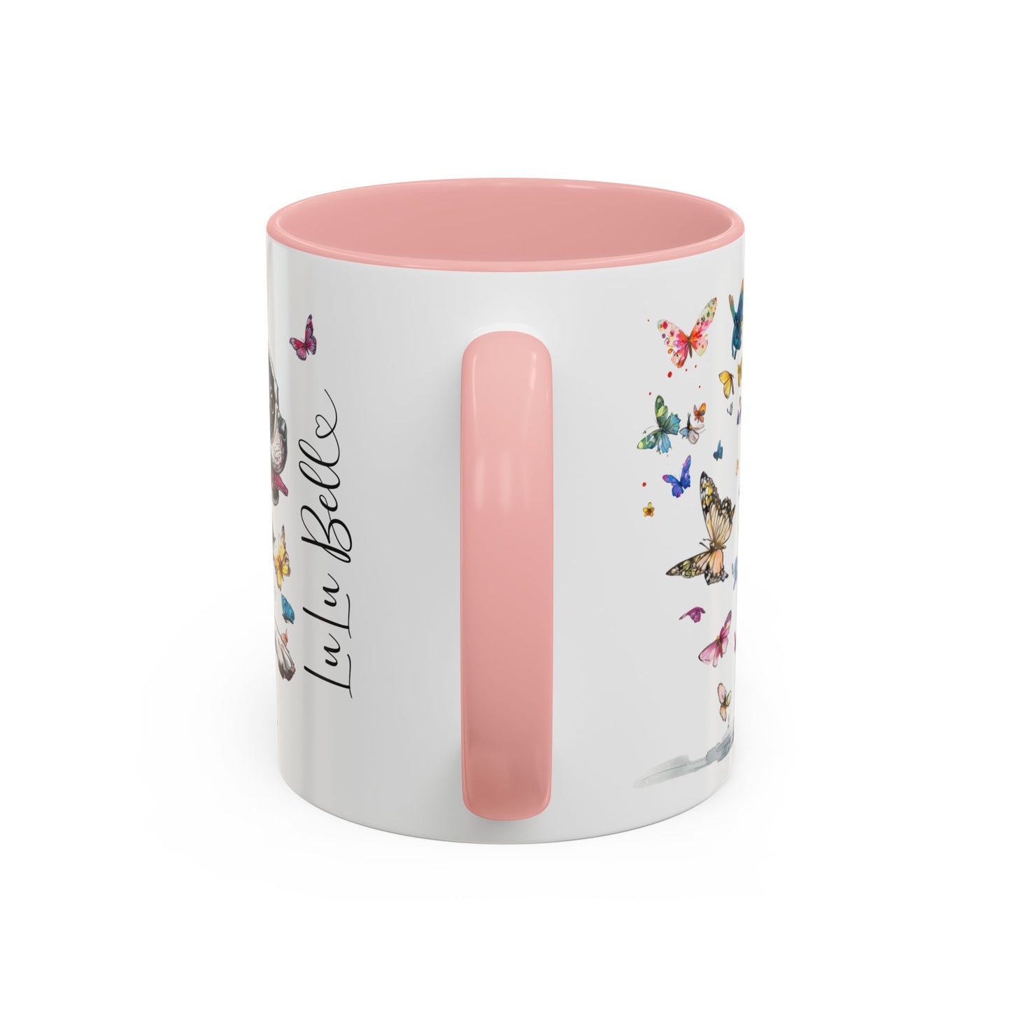 Boston Terrier #2 Personalized Accent Mugs, 11oz