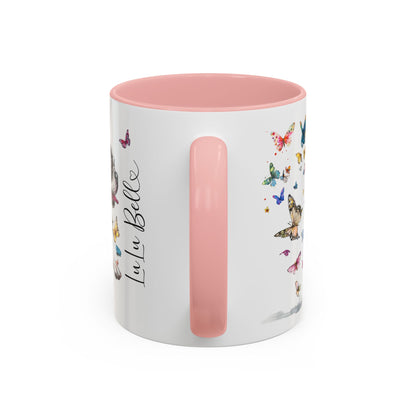 Boston Terrier #2 Personalized Accent Mugs, 11oz