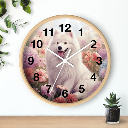 Samoyed Wall Clock 10"