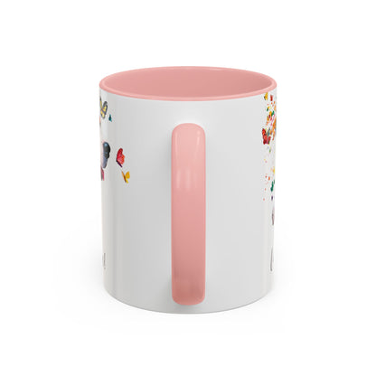 Basset Hound “Live like the gate was left open" Accent Mugs, 11oz