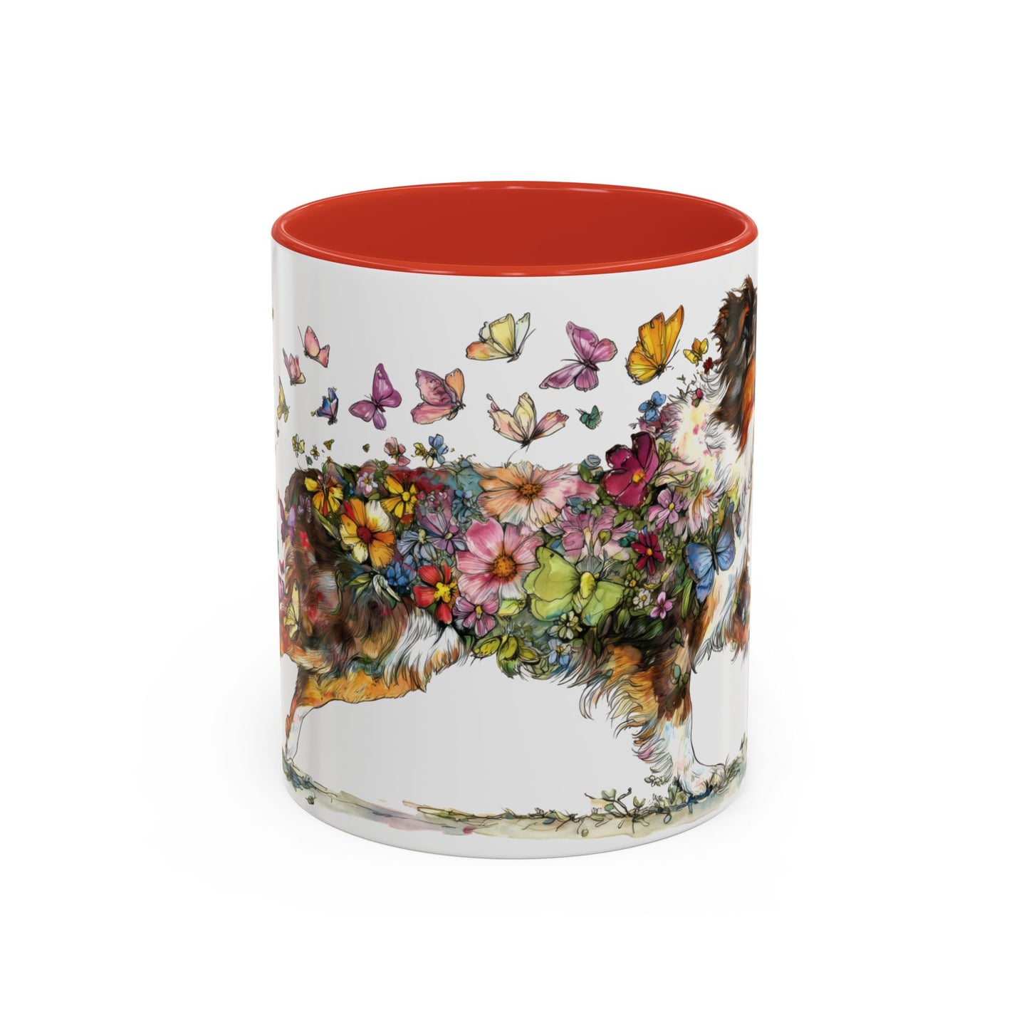 Australian Shepherd (Docked) #2 Personalized Accent Mugs, 11oz