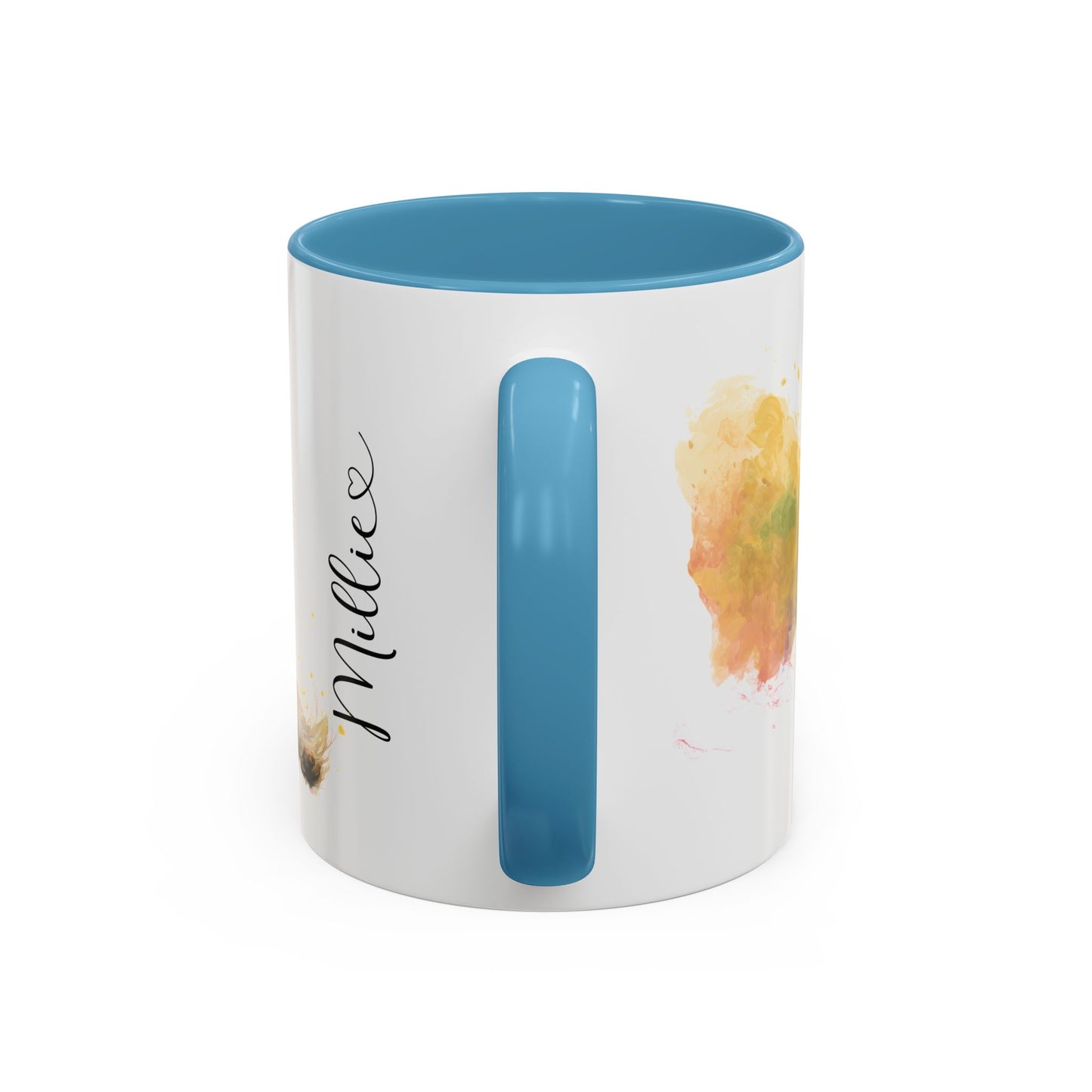Maltese Paint Colourful Personalised Accent Mugs, 11oz